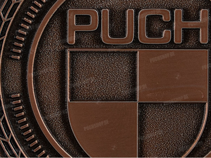 Badge / embleem Puch logo brons 47mm RealMetal